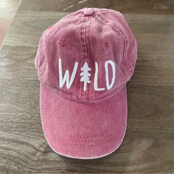 Keep Nature Wild “WILD” Pine Dad Hat in Berry - Red - One Size - Picture 1 of 5